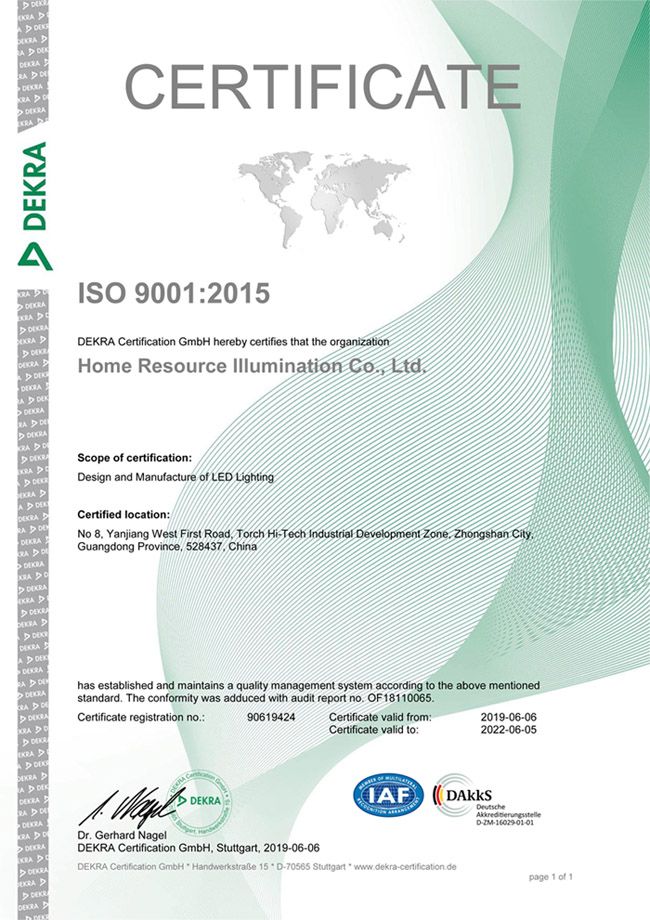 Certificat ISO-2019